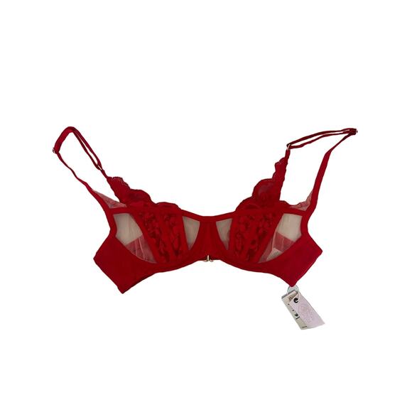 we are ha Other - We Are HAH Red Bra NWT Size A 28-36